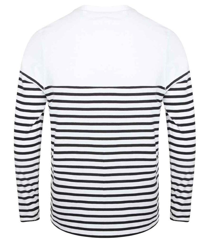 Front Row Unisex Long Sleeve Breton Striped T-Shirt - Image 2