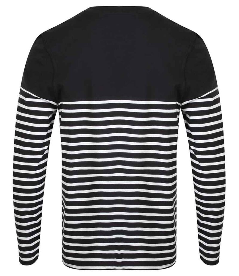 Front Row Unisex Long Sleeve Breton Striped T-Shirt - Image 5