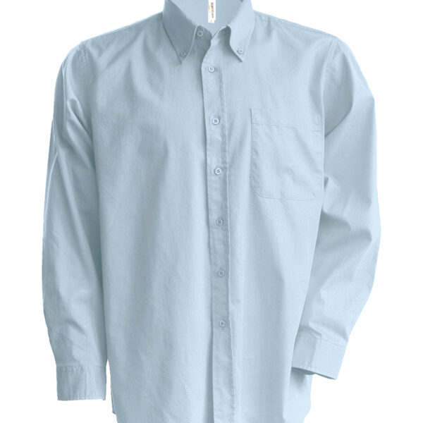 Men's long-sleeved Oxford shirt - Image 1