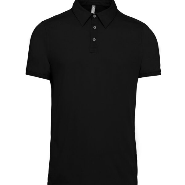 Jersey knit polo shirt - Image 1